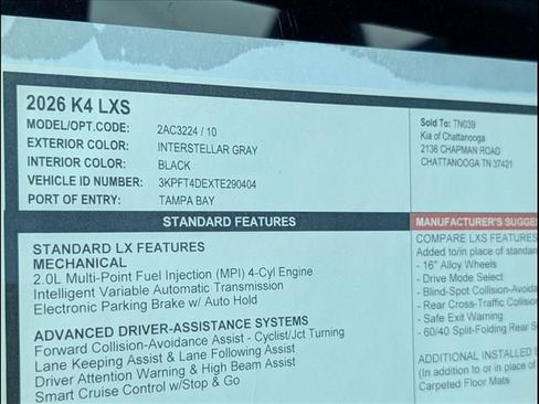 New 2026 Kia K4 FWD image 14