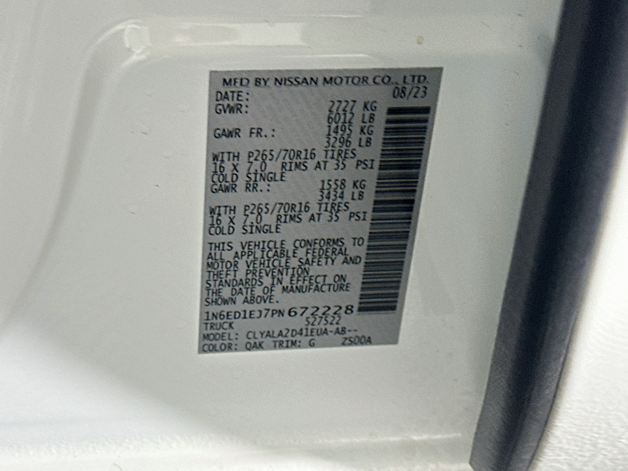 Used 2023 Nissan Frontier S w/ Technology Package RWD image 12