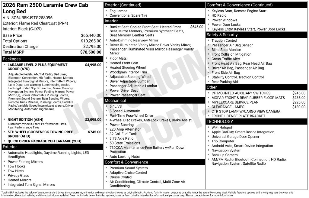 Used 2026 RAM 2500 Laramie AWD/4WD image 20