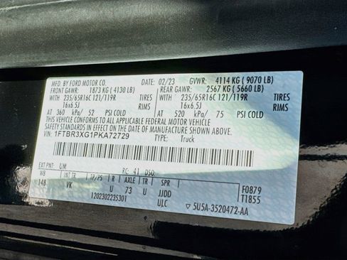 Used 2023 Ford Transit 250 148 High Roof Extended w/ Load Area Protection Package RWD image 19