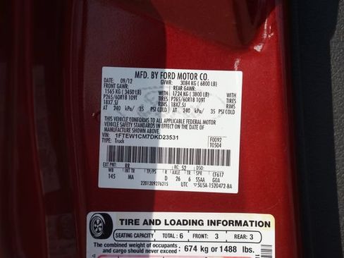 Used 2013 Ford F150 XLT w/ XLT Chrome Pkg RWD image 10