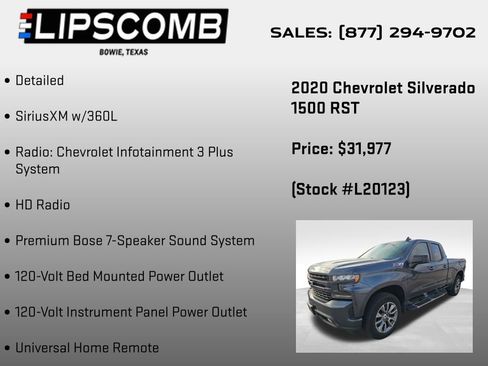 Used 2020 Chevrolet Silverado 1500 RST w/ All-Star Edition image 5