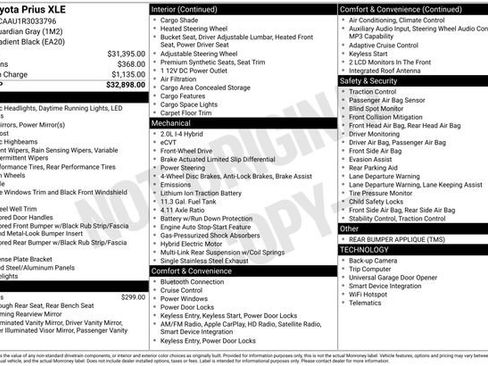 Used 2024 Toyota Prius XLE FWD image 10