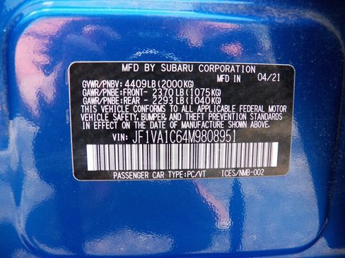Used 2021 Subaru WRX Premium AWD/4WD image 22