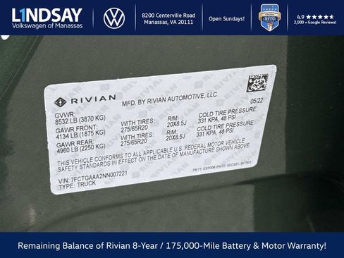 Used 2022 Rivian R1T Adventure image 25