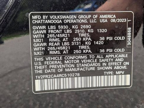Used 2024 Volkswagen Atlas SEL Premium R-Line AWD/4WD image 15