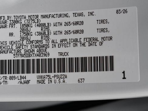 New 2026 Toyota Tundra 1794 Edition AWD/4WD image 17