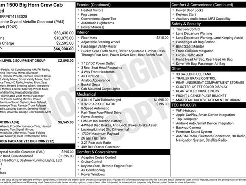 New 2026 RAM 1500 Big Horn AWD/4WD image 3