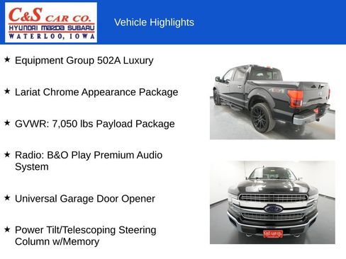 Used 2018 Ford F150 Lariat w/ Equipment Group 502A Luxury AWD/4WD image 7