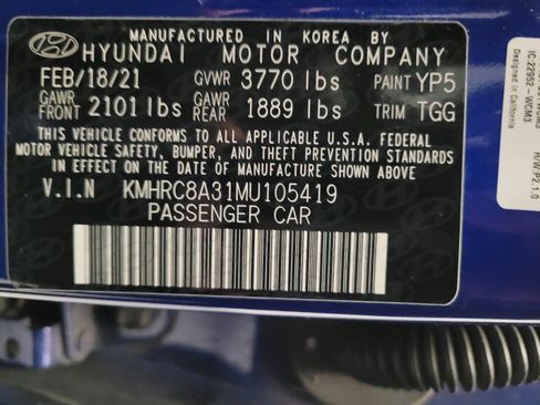 Used 2021 Hyundai Venue SEL w/ Premium Package FWD image 33