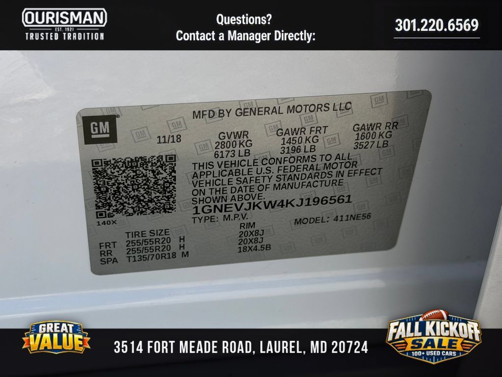 Used 2019 Chevrolet Traverse High Country AWD/4WD image 38