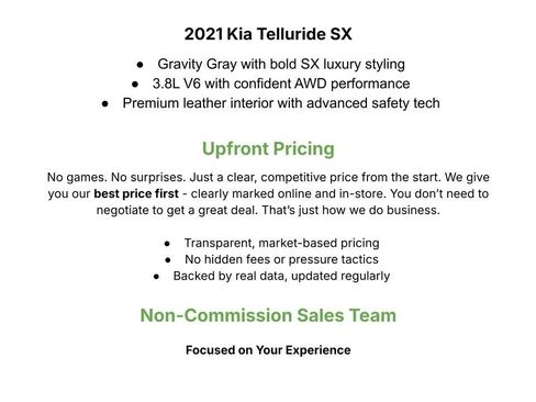 Used 2021 Kia Telluride SX w/ SX Prestige Package image 3