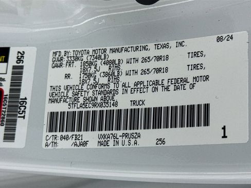 Used 2024 Toyota Tundra SR5 AWD/4WD image 28