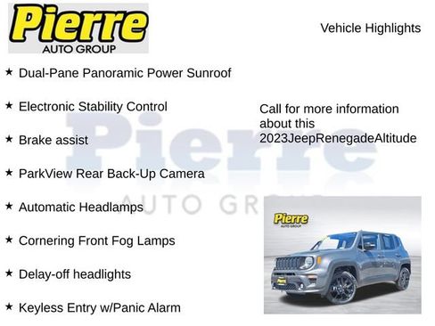 Used 2023 Jeep Renegade Altitude w/ Sun/Sound Group AWD/4WD image 23
