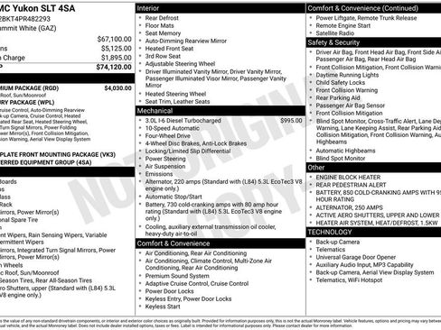 Used 2023 GMC Yukon SLT w/ SLT Premium Package AWD/4WD image 5