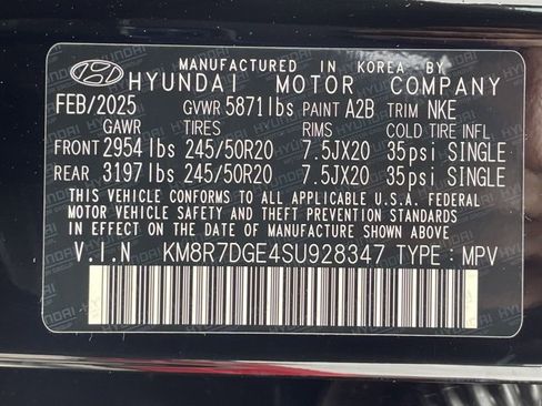 New 2025 Hyundai Palisade Calligraphy image 35