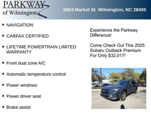 Used 2025 Subaru Outback Premium w/ Popular Package #1 image 6