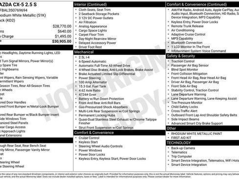 New 2025 MAZDA CX-5 AWD 2.5 S image 24