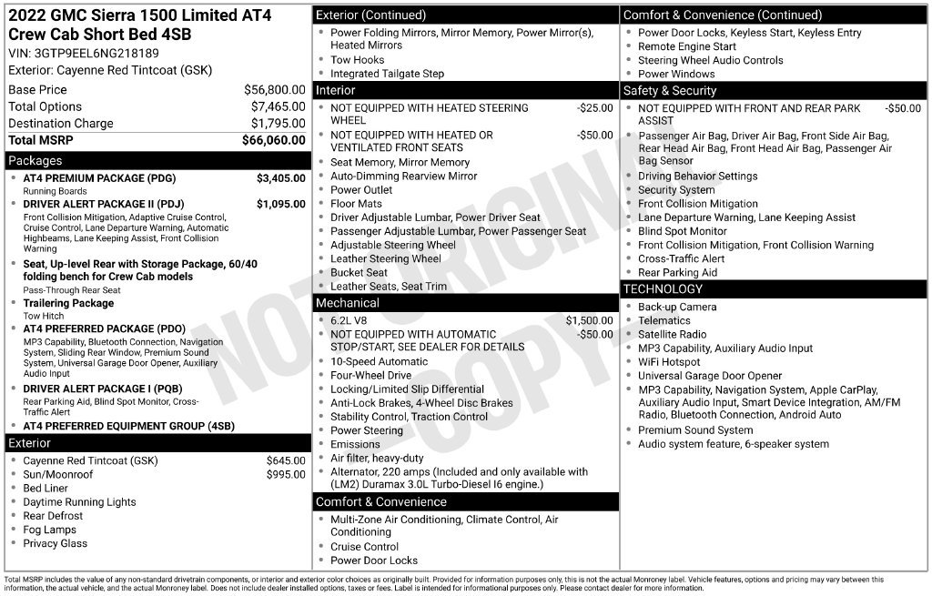 Used 2022 GMC Sierra 1500 AT4 w/ AT4 Premium Package AWD/4WD image 27