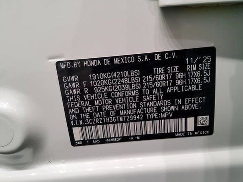 New 2026 Honda HR-V LX image 38