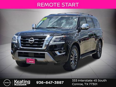 Certified 2023 Nissan Armada Platinum w/ Captain's Chairs Package RWD image 4