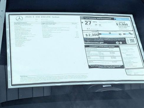New 2026 Mercedes-Benz E 350 4MATIC Sedan image 17