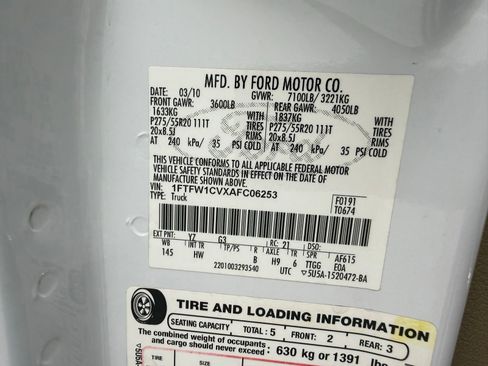 Used 2010 Ford F150 Lariat RWD image 20