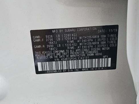 Used 2020 Subaru Outback Touring XT AWD/4WD image 43