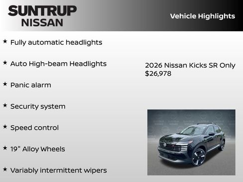 Used 2026 Nissan Kicks SR FWD image 30