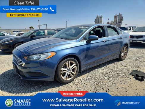 Used 2018 Ford Fusion SE w/ Fusion SE Technology Package FWD image 1