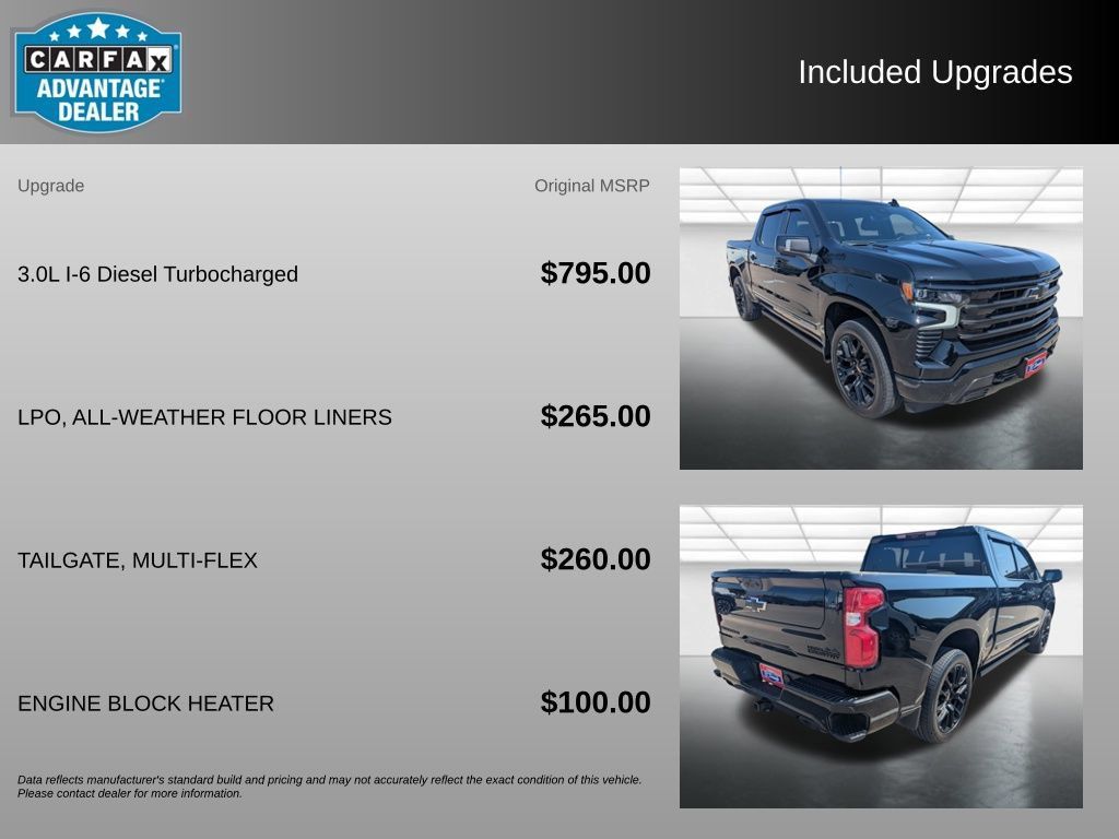 Used 2025 Chevrolet Silverado 1500 High Country w/ Midnight Edition AWD/4WD image 6