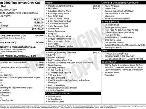 Used 2024 RAM 2500 Tradesman w/ Chrome Appearance Group image 4