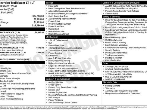 New 2026 Chevrolet TrailBlazer LT w/ Convenience Package FWD image 10