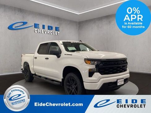 New 2026 Chevrolet Silverado 1500 Custom w/ Turbomax Blackout Package AWD/4WD image 1