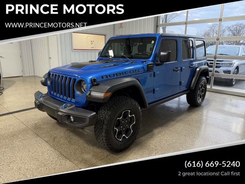 Used 2023 Jeep Wrangler Unlimited Rubicon 4xe w/ Cold Weather Group image 1