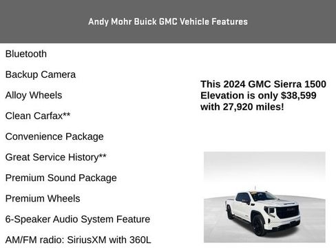 Used 2024 GMC Sierra 1500 Elevation w/ LPO, Elevation Black Package AWD/4WD image 4