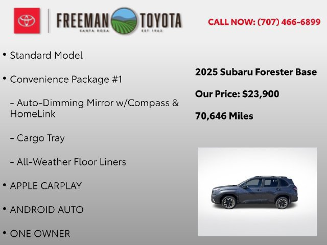 Used 2025 Subaru Forester w/ Convenience Package #1 AWD/4WD image 5
