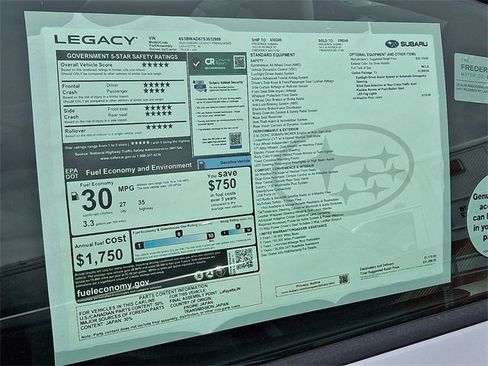 New 2025 Subaru Legacy Premium image 18