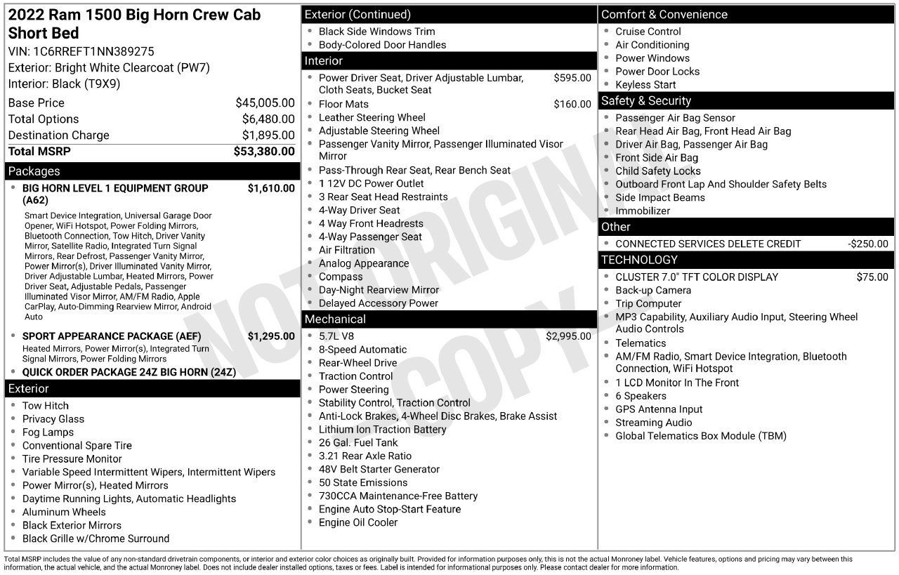 Used 2022 RAM 1500 Big Horn RWD image 5