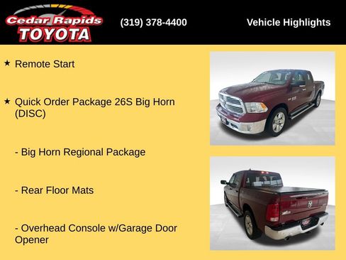 Used 2018 RAM 1500 Big Horn AWD/4WD image 16