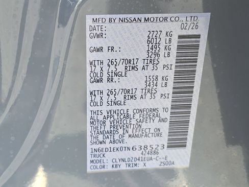 New 2026 Nissan Frontier PRO-4X w/ Pro-4x Convenience Package AWD/4WD image 33