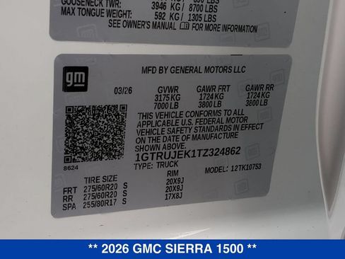 New 2026 GMC Sierra 1500 Elevation AWD/4WD image 25
