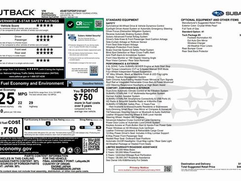 Used 2023 Subaru Outback Touring XT w/ Tech Package 3 image 4