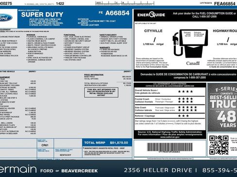 Used 2015 Ford F250 Platinum w/ Platinum Package image 31