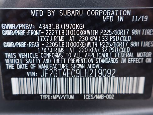 Used 2020 Subaru Crosstrek 2.0i Premium w/ Moonroof Package 1 AWD/4WD image 47