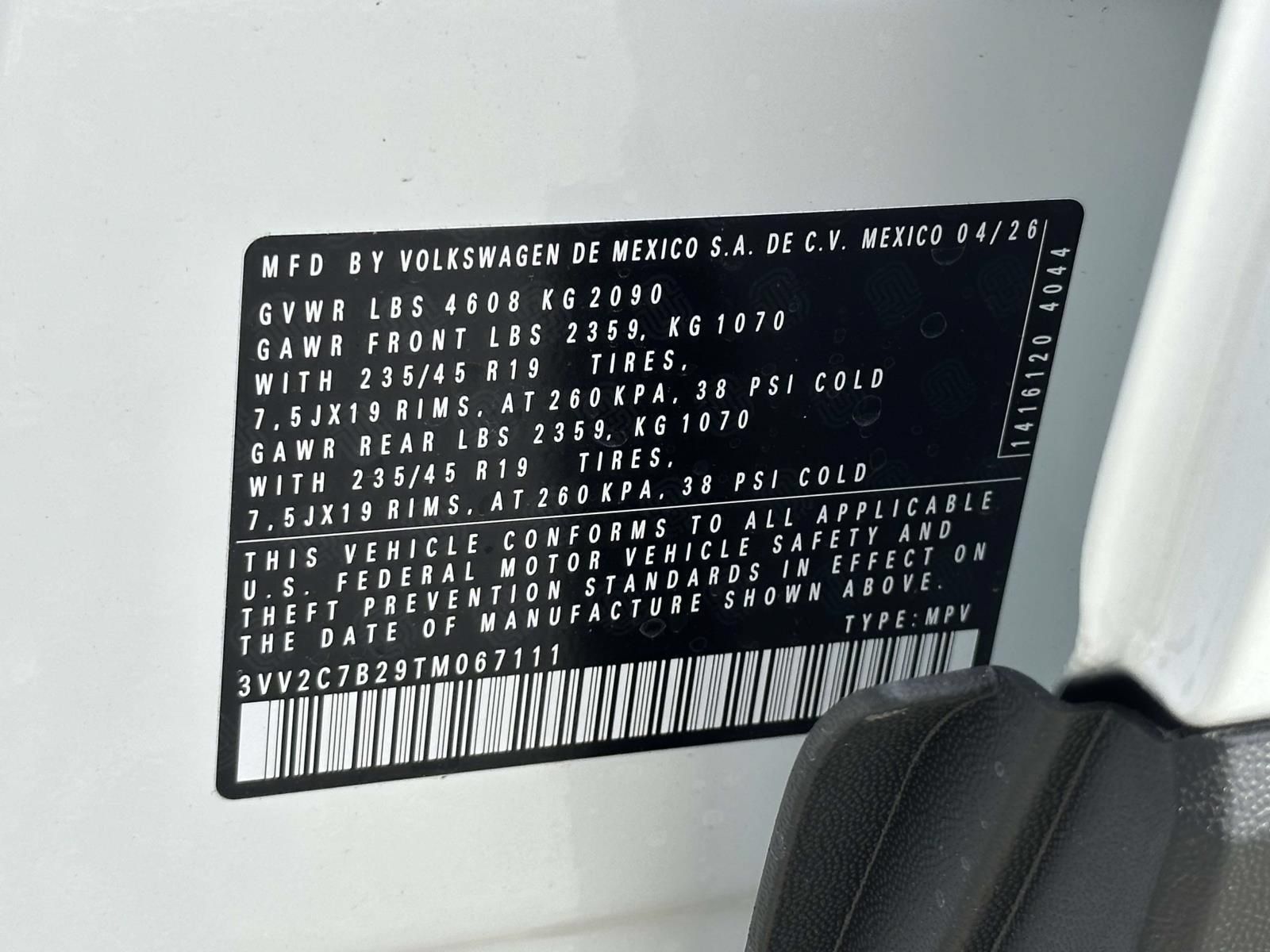 New 2026 Volkswagen Taos SE AWD/4WD image 16