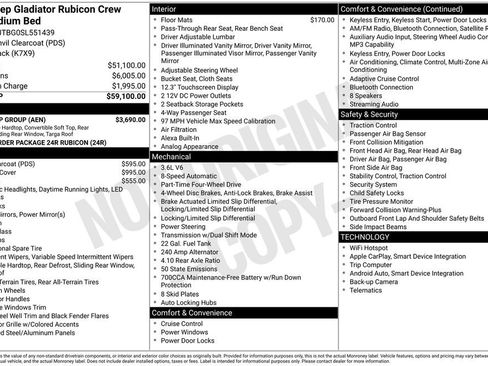 New 2025 Jeep Gladiator Rubicon w/ Dual Top Group image 36