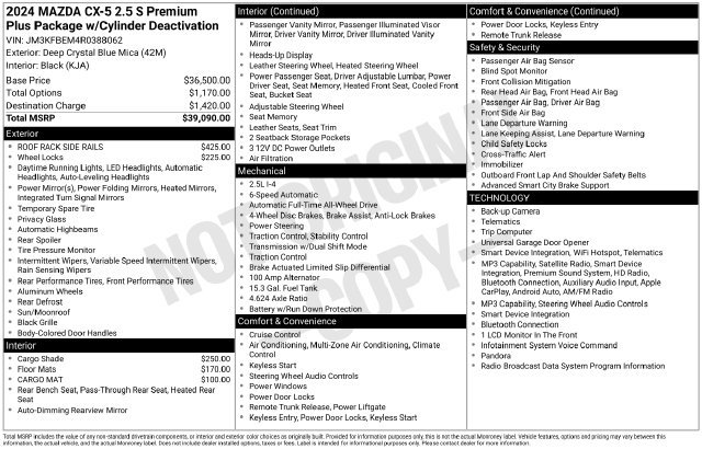 Used 2024 MAZDA CX-5 AWD 2.5 S w/ Premium Plus Pkg image 6