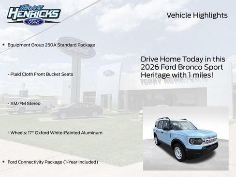 New 2026 Ford Bronco Sport Heritage AWD/4WD image 4