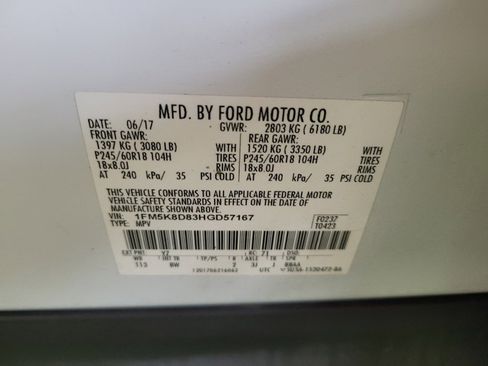 Used 2017 Ford Explorer XLT AWD/4WD image 33